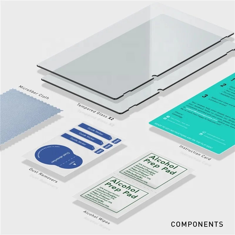 Factory Supply Custom Size Tempered Glass Screen Protector for Electronic Device Terminal Parts