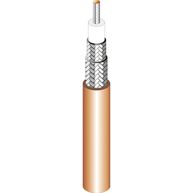 High Temperature Competitive Price PTFE Insulation FEP Jacket RG393 Coaxial Cable