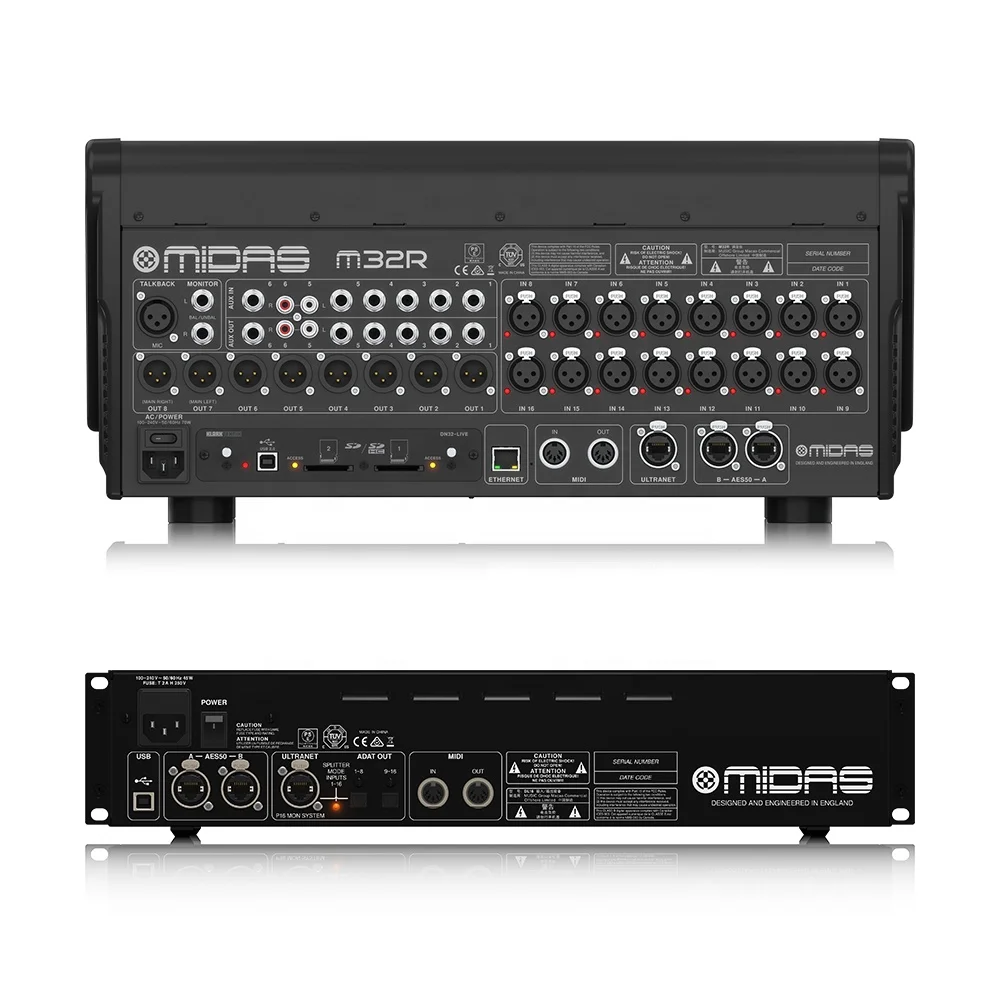 Midas M32R Digital Console + DL16 Stagebox Bundle for Live Shows