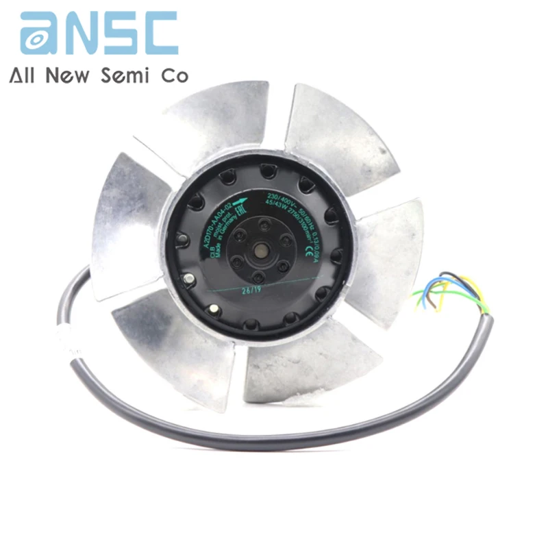 Original Axial flow fan A2D170-AA04-02 50Hz 400V 2750rpm 170mm Motor cooling fan