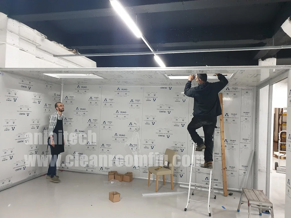 50 square meters Modular Clean room with Gowning room