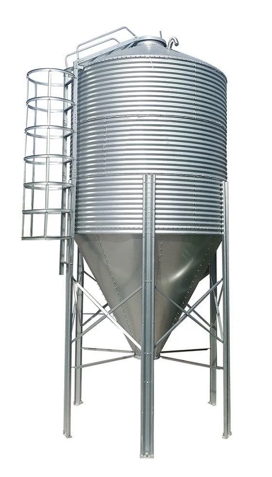 In Stock Powder Monitor Mill Boot Silos Chicken 5 Ton 1 Tons 15T Feed Silo OEM