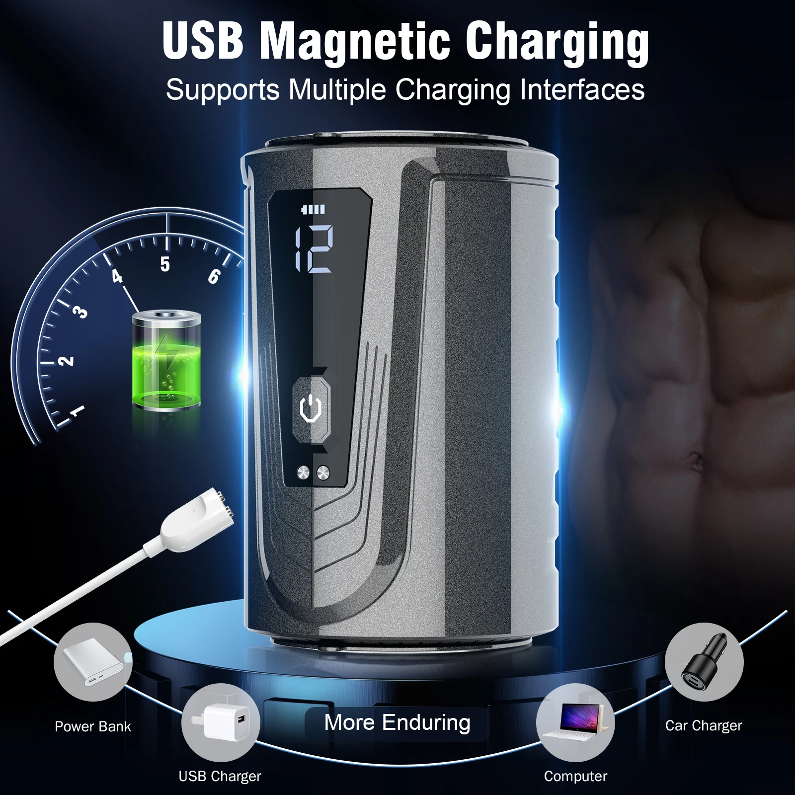 Automatic Electric Vibrating Male Masturbator Machine for Man Open Ended Dual Channel Masturbation Cup Erotic Toys