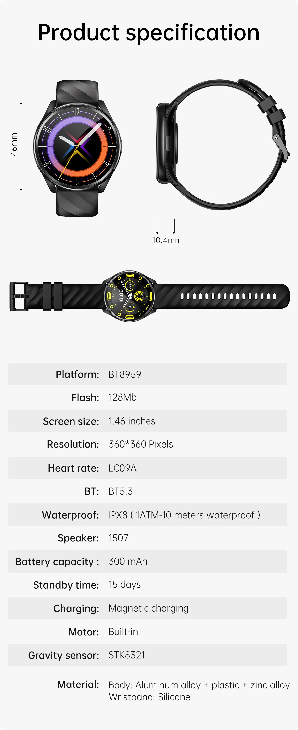 If you are searching for a supplier of a product with perfect quality control and highly competitive prices, which gives you an advantage in expanding your local market, then contact us now!  Competitive suppliers of  2026 KT77 Smart Watch 1.46inch Screen Heart Rate Monitoring BT Call Voice Assistant 1ATM Waterproof 100+ Sport Modes Smart Watch