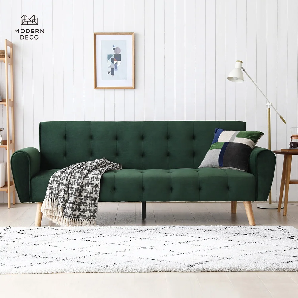 Sofa Tempat Tidur Convertible Sofa Ruang Tetamu Divano Letto 2 Posti Canape Lit Futon Biru Tua pink Hijau Velvete Sofa Cama