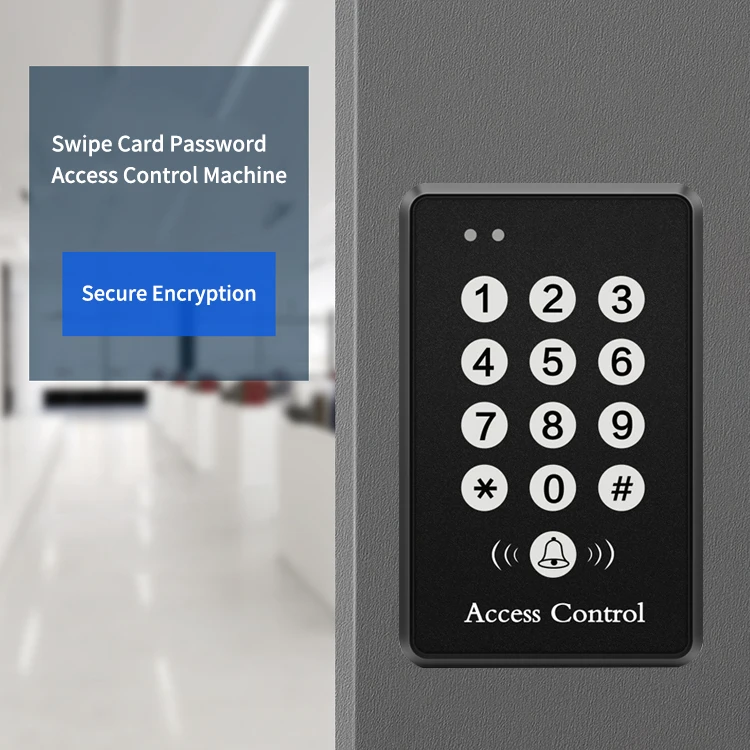 Rfid Keypad with Door Bell Access Control System for Comercial Building Softw Rfid Nfc Reader for Door Access Control