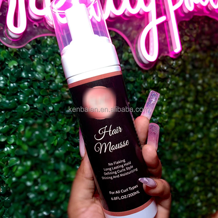 Factory Supply Professional Cheap Low Moq Enhance Natural Long Lasting Custom Private Label Foam Curly Hair Mousse