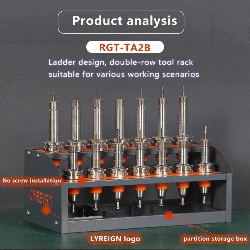 Uratech 40 Taper Tool Holder Rack – Machine or Wall Mount main image 1