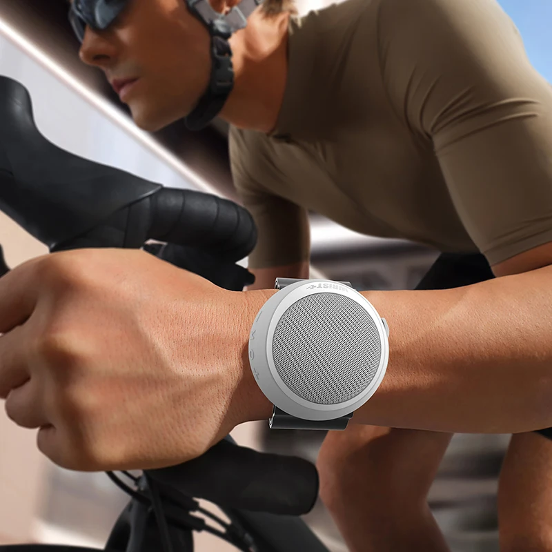 Hands-free Call TWS 5W Cycling Bluetooth Audio Outdoor IPX6 Waterproof Riding Bike Speaker with USB/SD Card Slot/Magnetic Clip