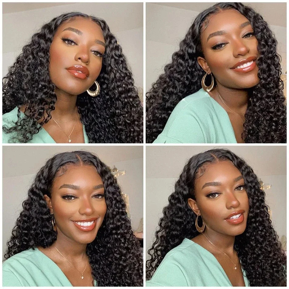 Braziliaanse Human Hair Deep Wave Bundels Water Wave Remy Haarextensies_voghion.com