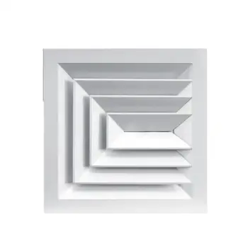 HVAC ventilation factory price aluminum air vent square ceiling 3 way air diffuser