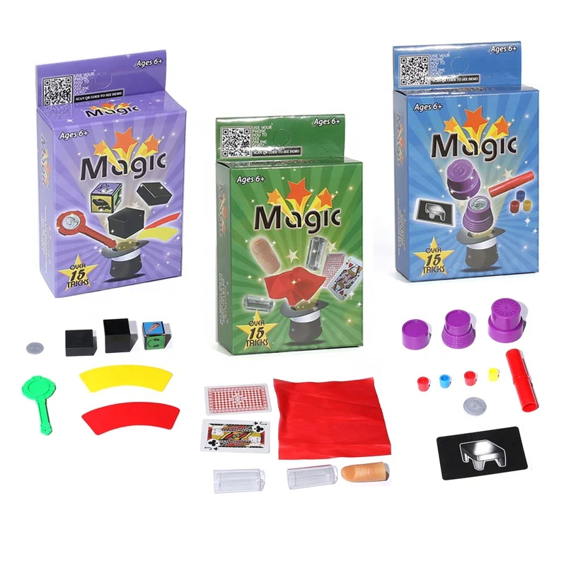 Cheap Magic Tricks Over 15 Tricks Magic Props Toy Educational Toys for Kids