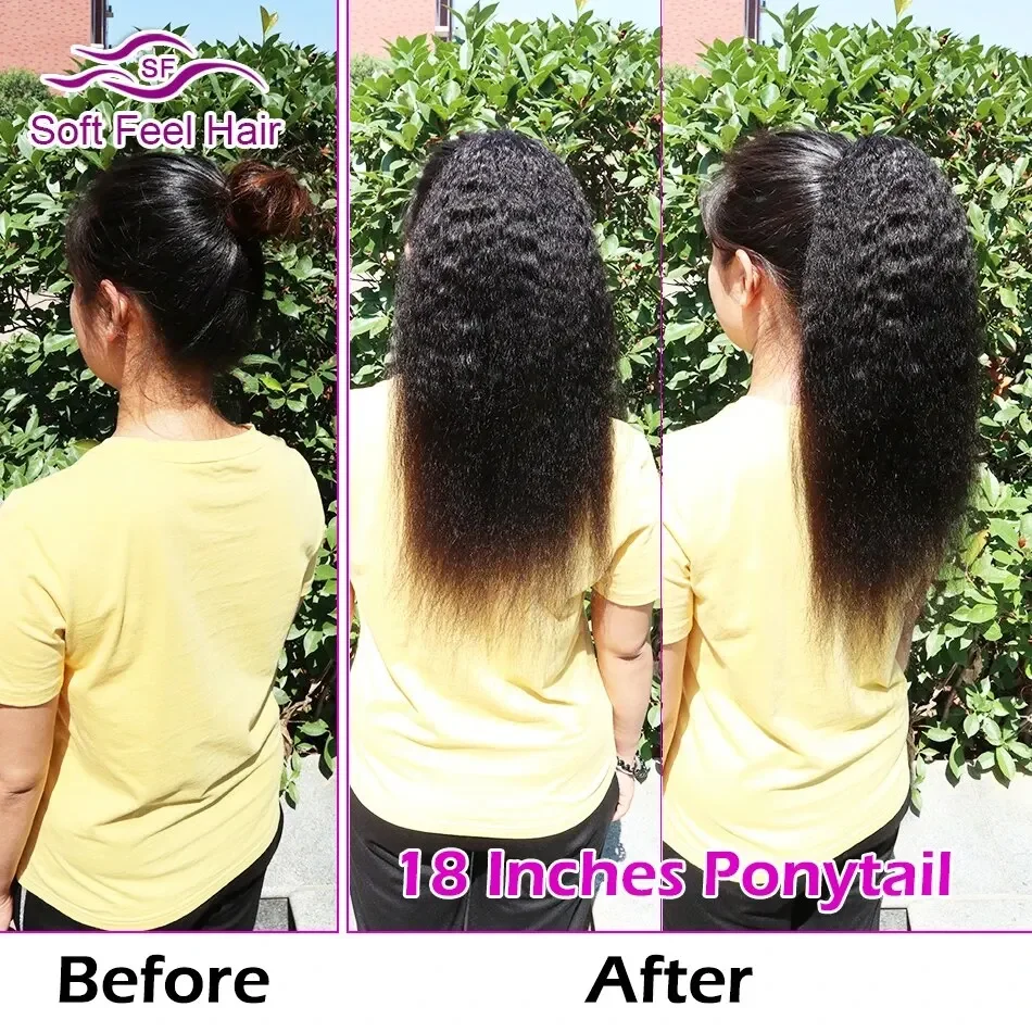 Extension per capelli umani brasiliani con coulisse e lisci e crespi_voghion.com