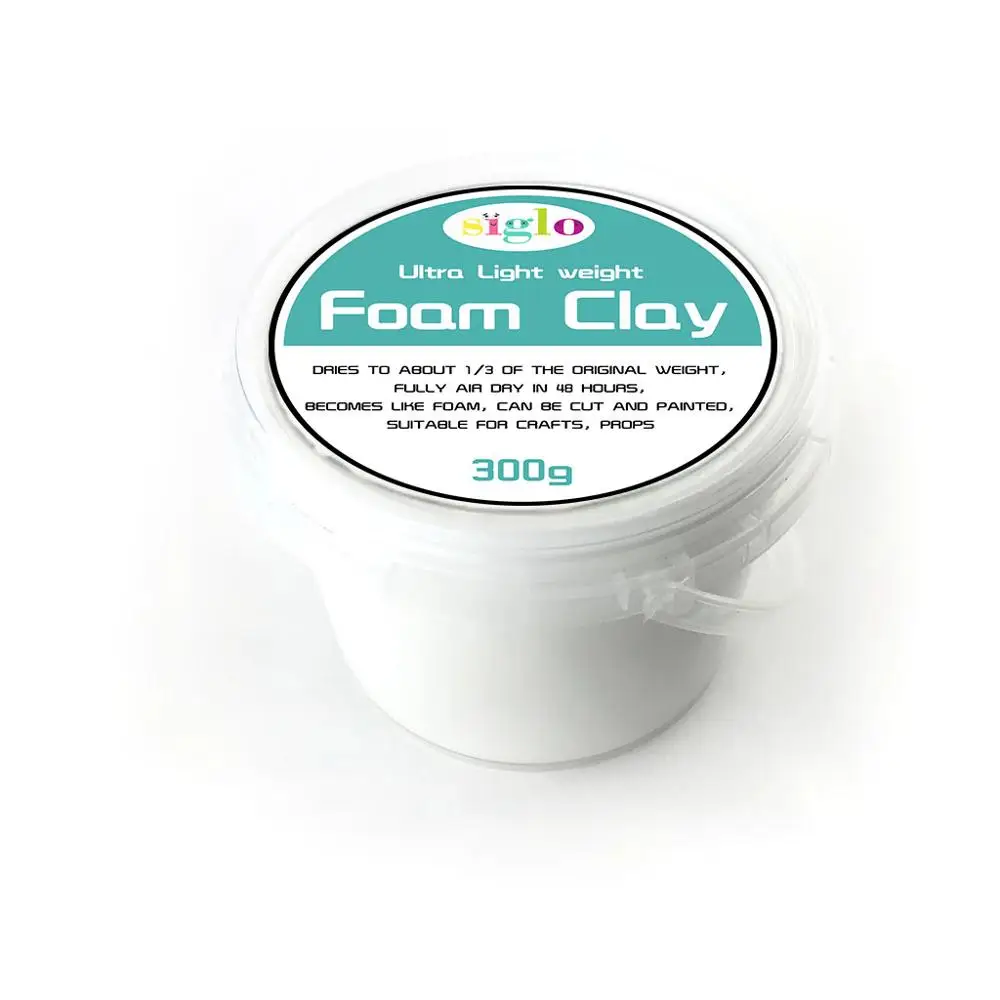 Foam Clay Cosplay Moldable Air Dry Craft 500g Black 500g