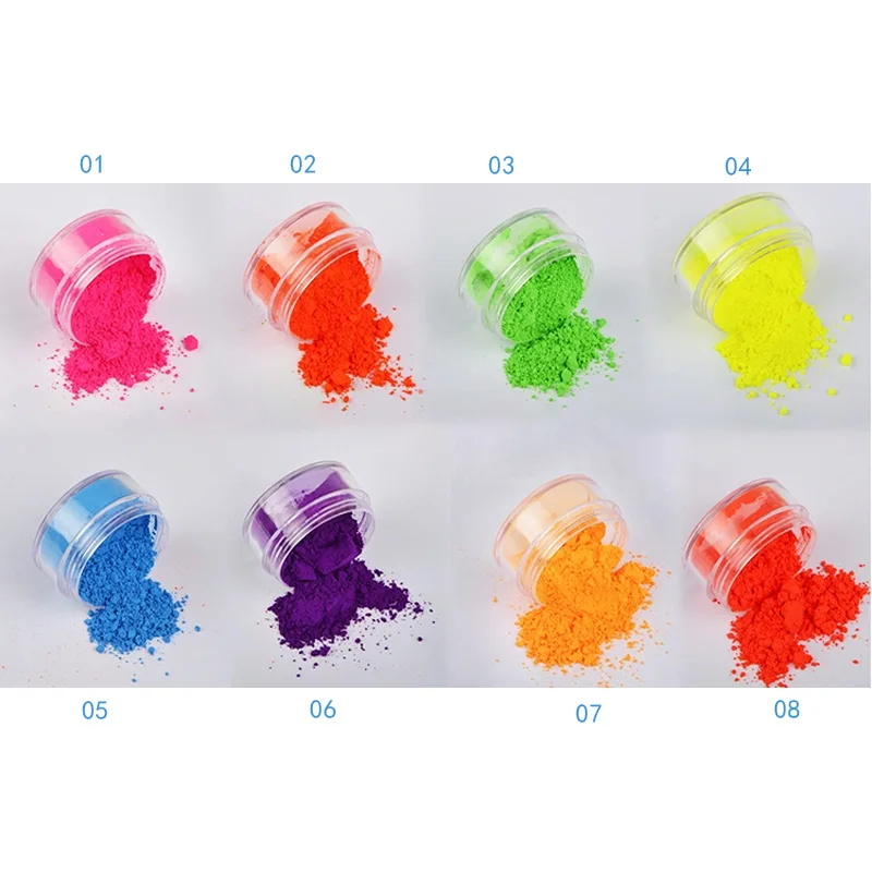 
 OEM Hot Sale Cosmetics 8 Color Luminous Kohl Lasting Color Spot Neon Fluorescent Kohl Customized Private Label Without Logo  