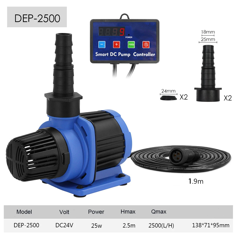 HsbaoアクアDC24V水中水中水ポンプ水族館サンプ水フィルターリターン