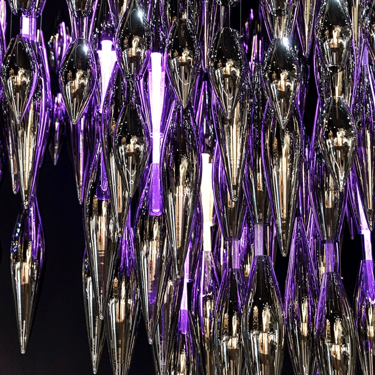 
New product customizable luxury hotel lobby modern project chandelier pendant lights 