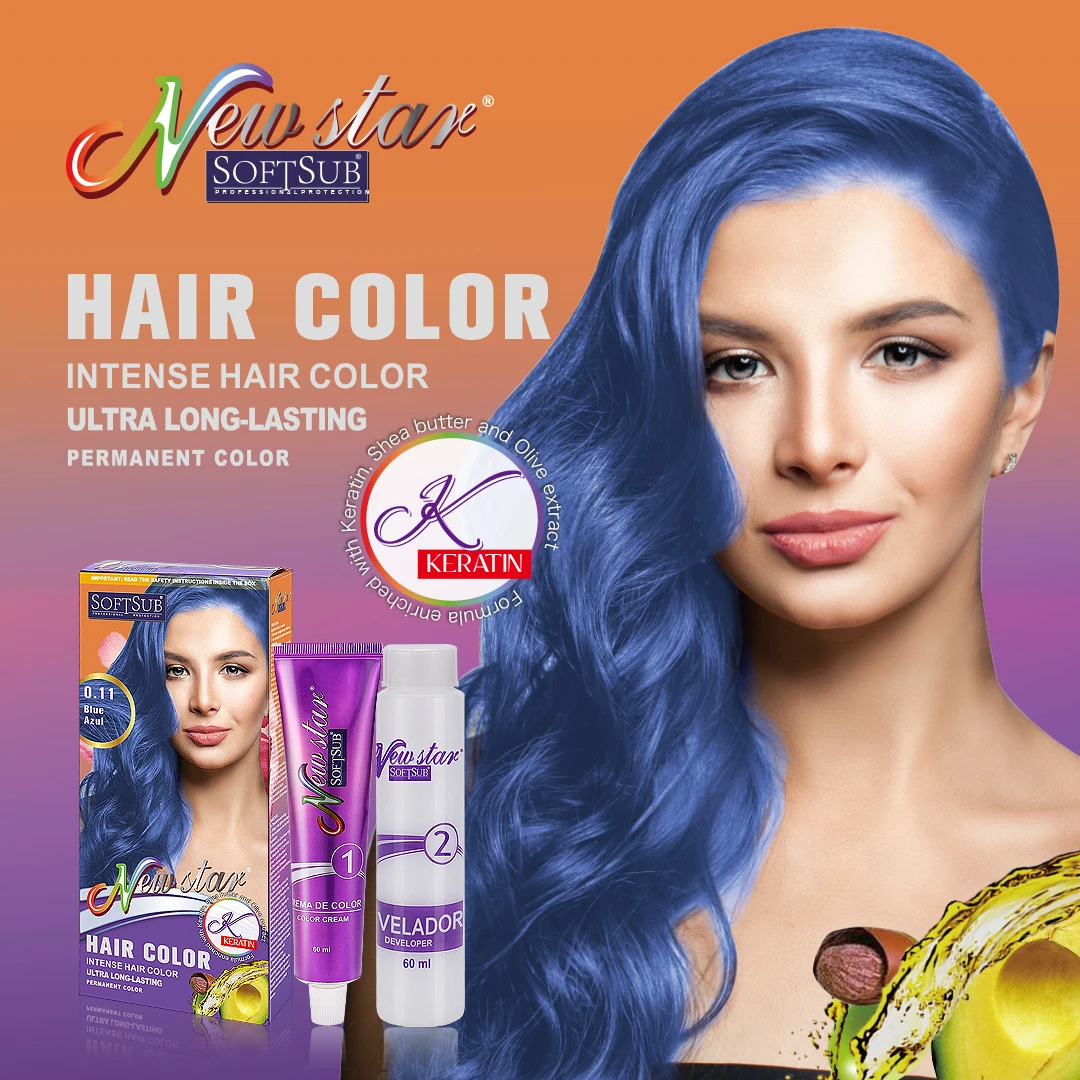 New 60ml Intense Rich Hair Color Cream With Olive Oil And Protein ...