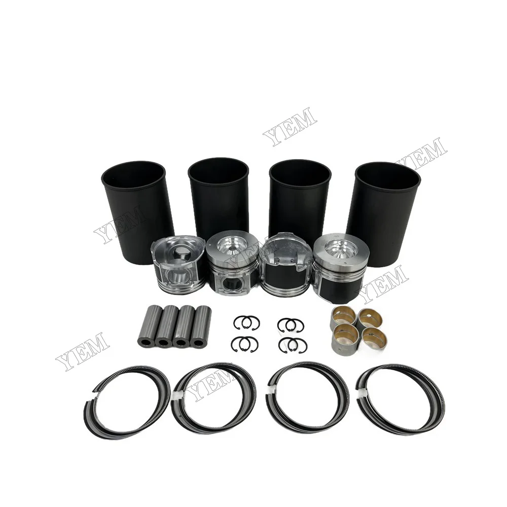 Cylinder Liner Kit Compatible for Hino N04C Engine Parts High Quality 4