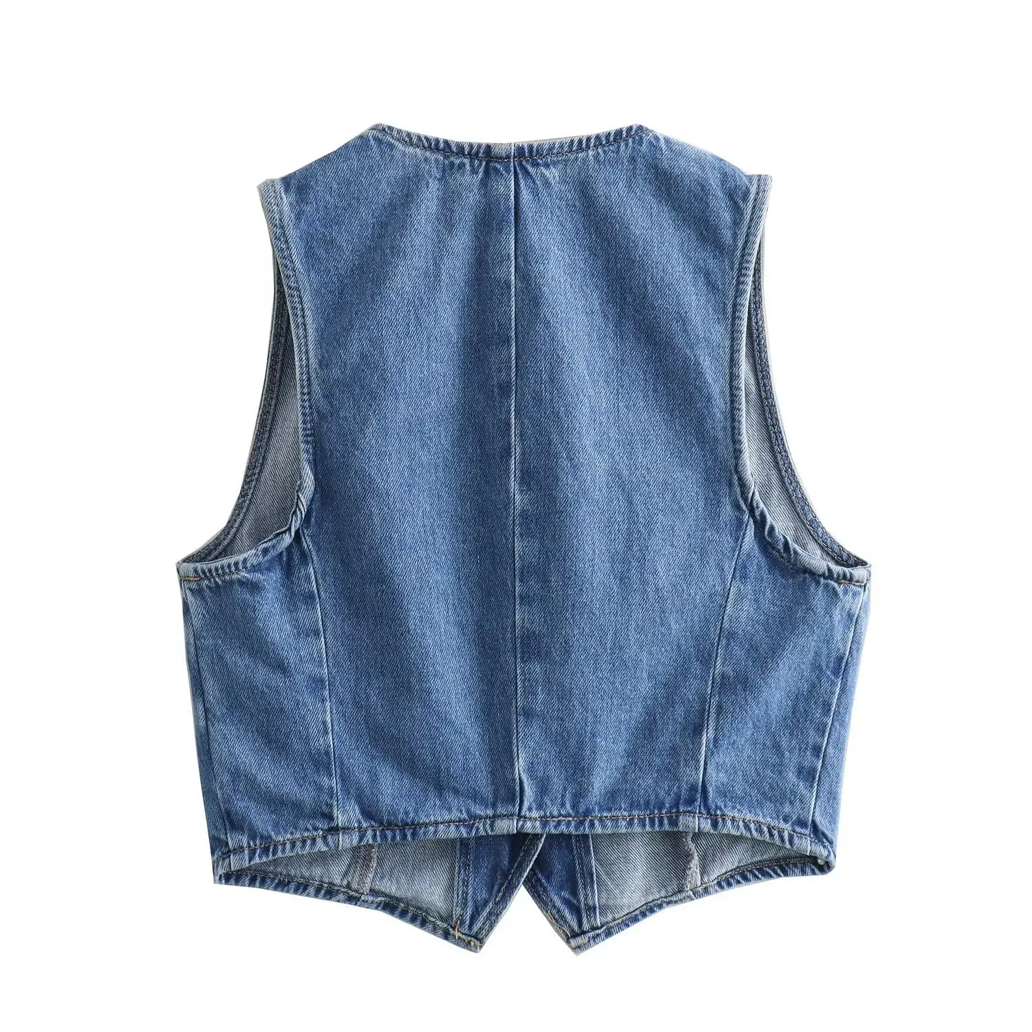 Clothing Manufacturers Vintage Casual Custom Denim Jackets Vests Women's Jackets Vests Midi Skirts Set