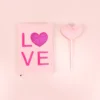 Rosa con penna OPP bag