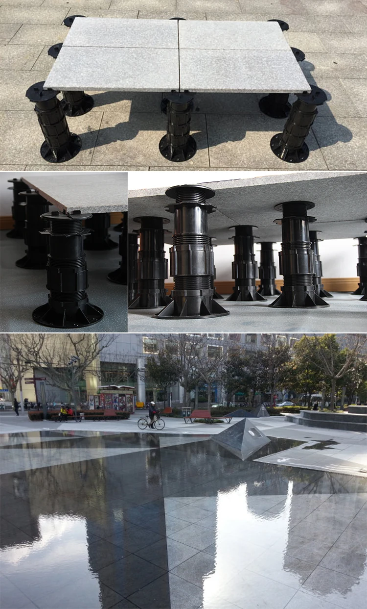 Durable self leveling Adjustable plastic pedestal