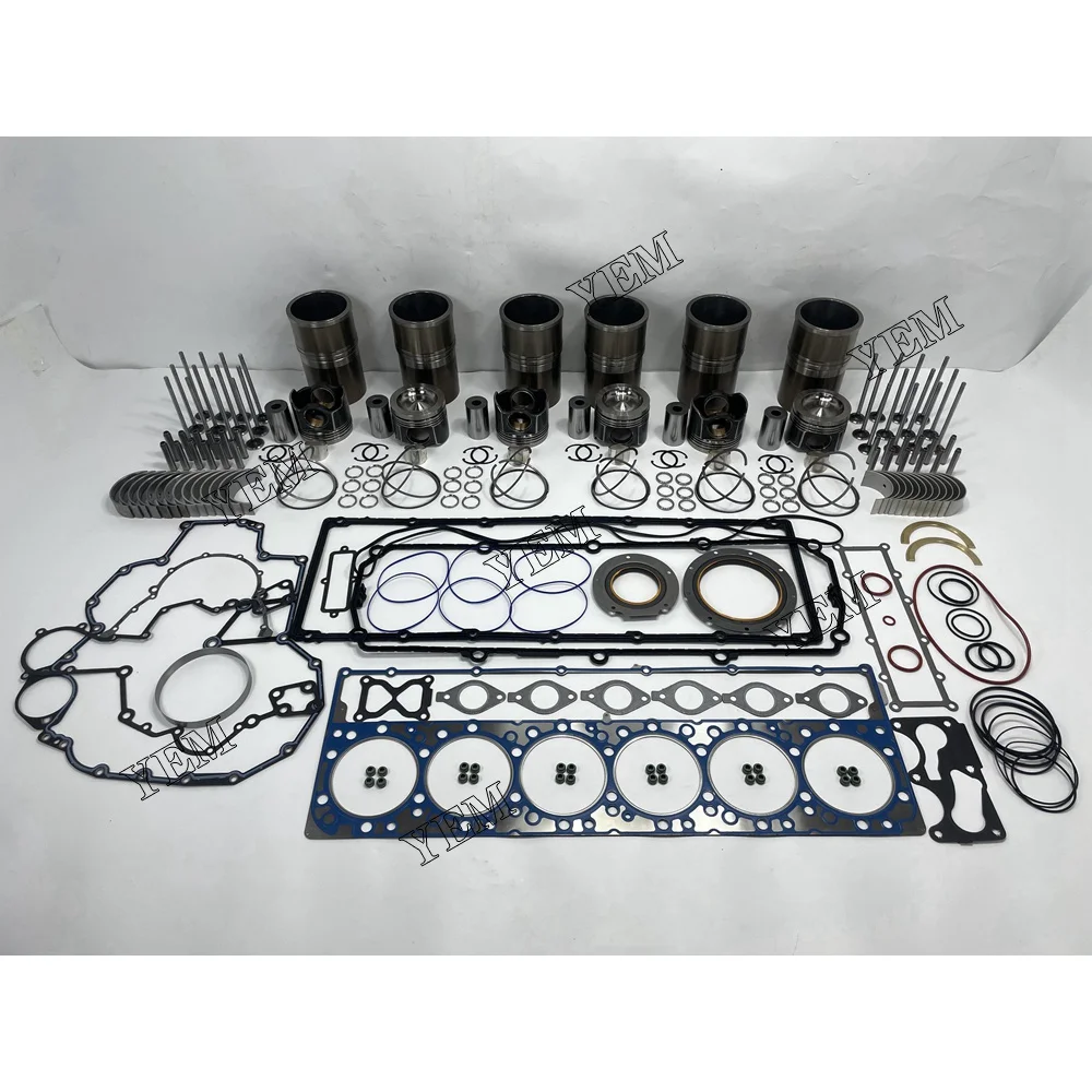 C13 Rebuild Overhaul Repair Kit With Valves Engine Bearings Liner Piston Rings Full Gasket Kit for Caterpillar