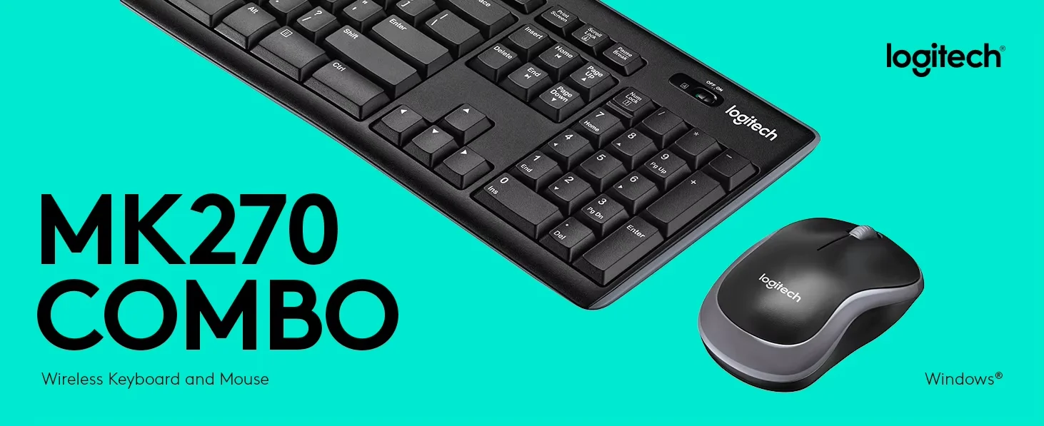 Logitech MK270 Wireless Keyboard and Mouse Set - Image 2