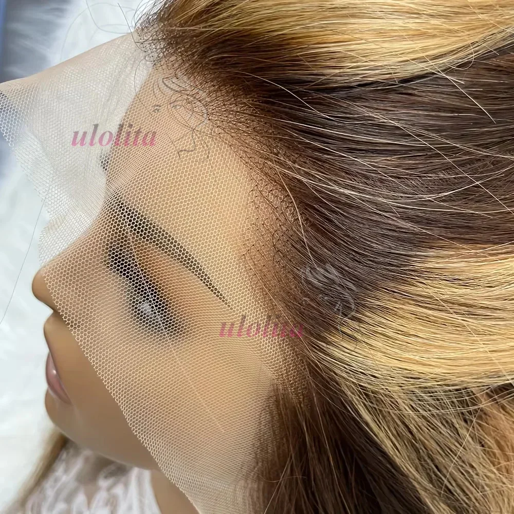 Highlight Body Wave Short Bob Perücke 4/27 Farbe Brasilianisch 100 % Echthaar_voghion.com