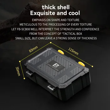 FB-SCB08 Shockproof case SD Card and Two Battery Storage and Memory Card Reader Waterproof Moisture-proof for Digital Camera detail image