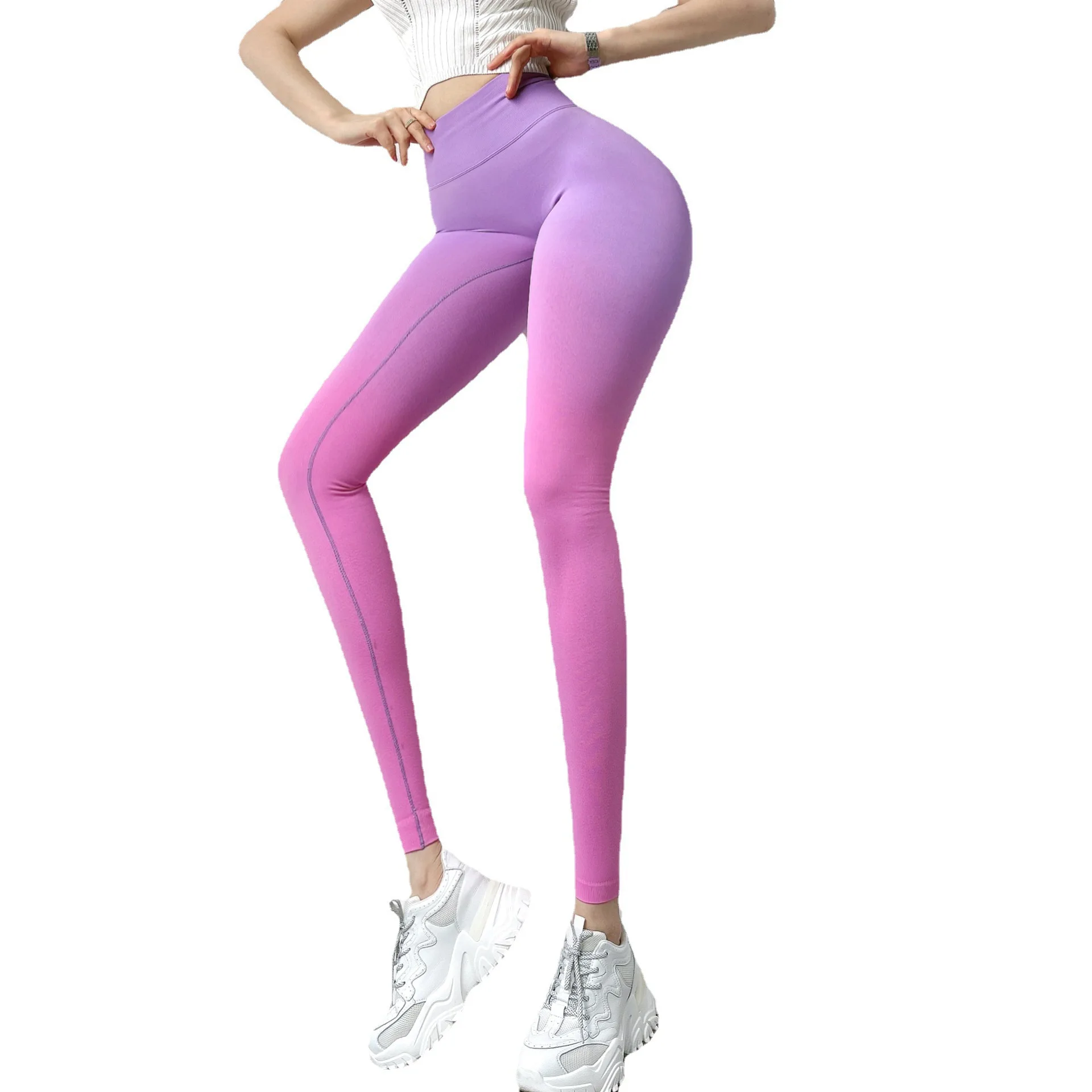 Sports Tights Woman Tie-Dye Aurora Pants Seamless Women Fitness Leggings  High-Waist Breathable Gym Tight Yoga Sports Pants 2023 - AliExpress