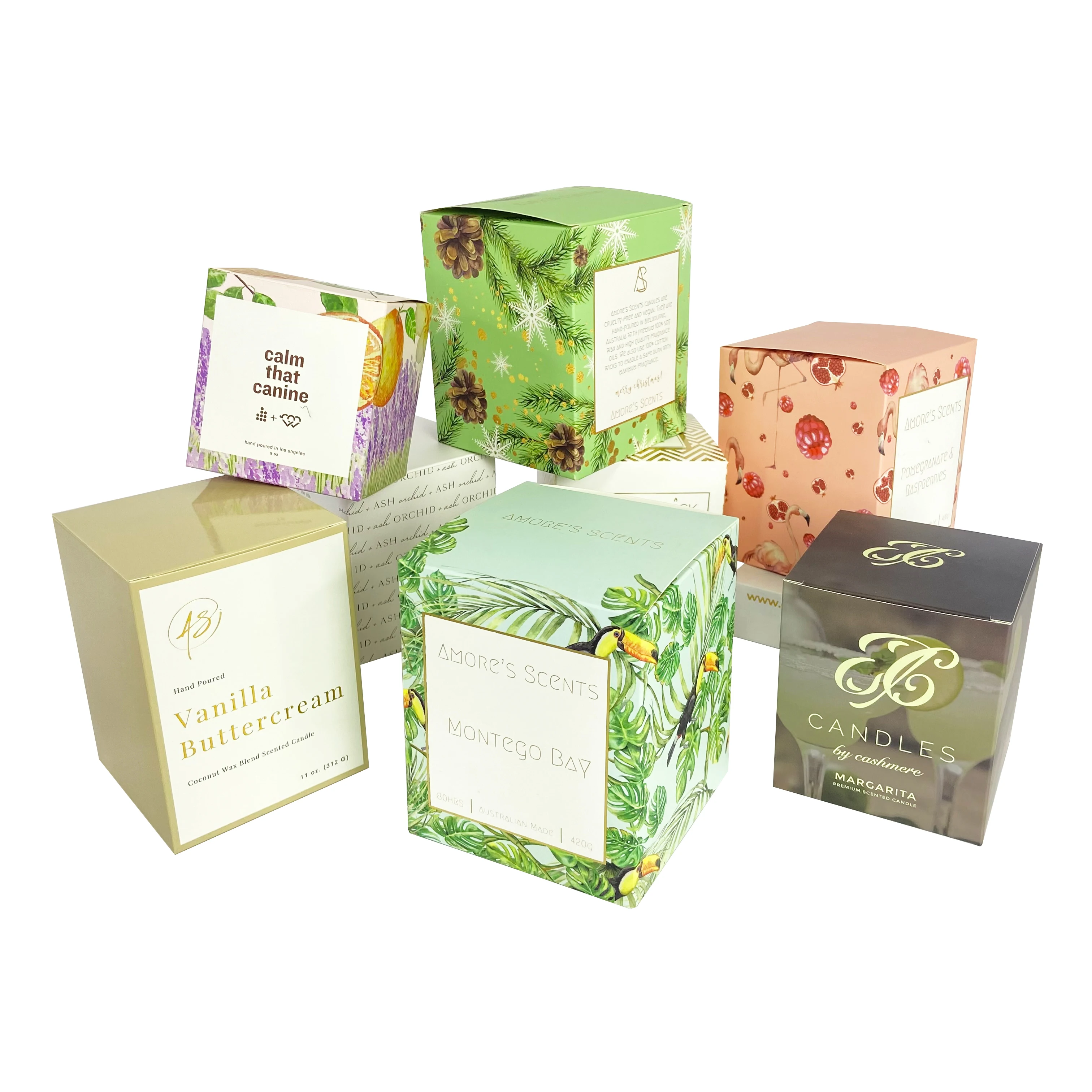 2023 Secent Candle Jar Package Folded Paper Box With Custom Logo - Buy ...