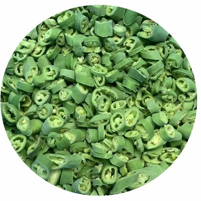 Certified Quality Manufacture IQF Frozen Green Chilli