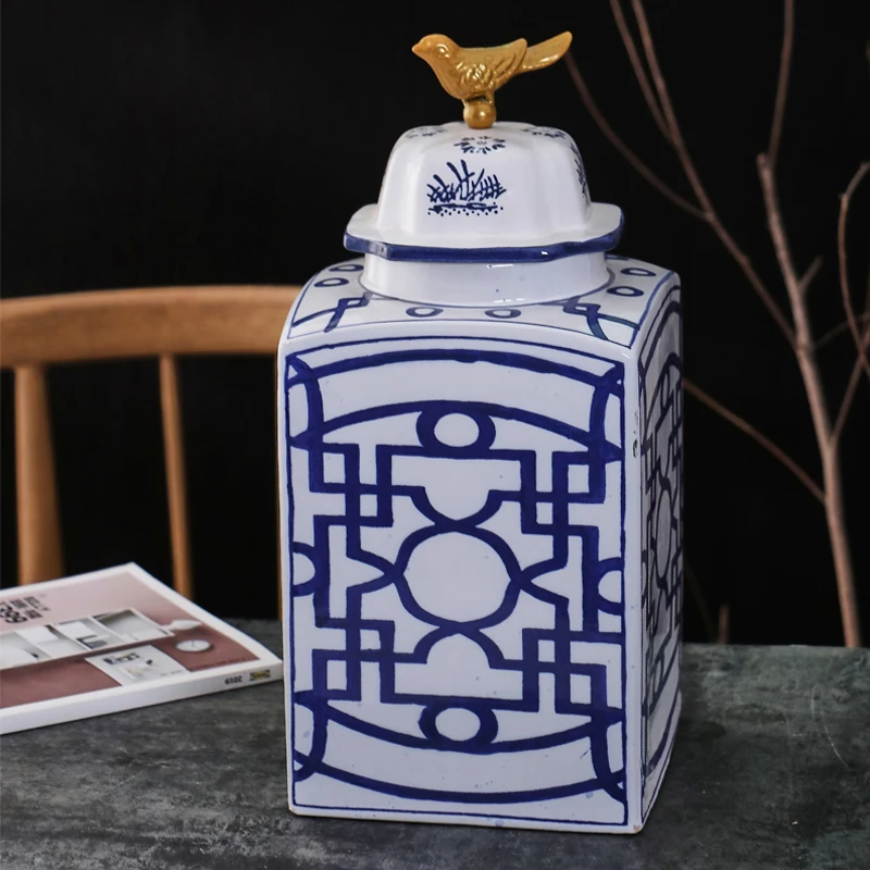 Ceramic ginger jar decoration ceramic vse