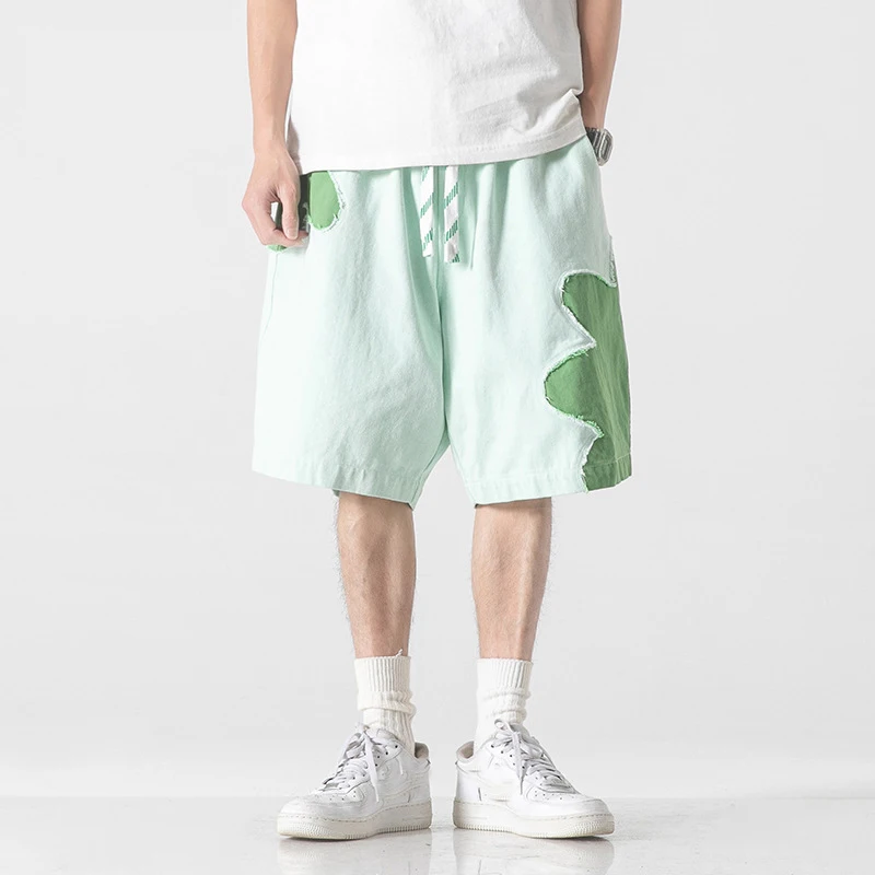 Custom Wholesale High Quality 100% Cotton Plus Size Men's Shorts Patchwork Plain Gym Boys Causal Sweat Shorts Summer763_voghion.com