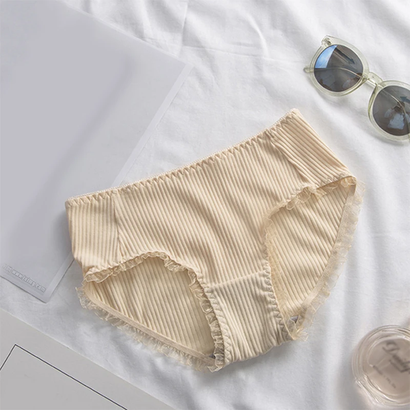 Modern Design Ladies Underwear One-piece Ice Silk Panties Traceless ...