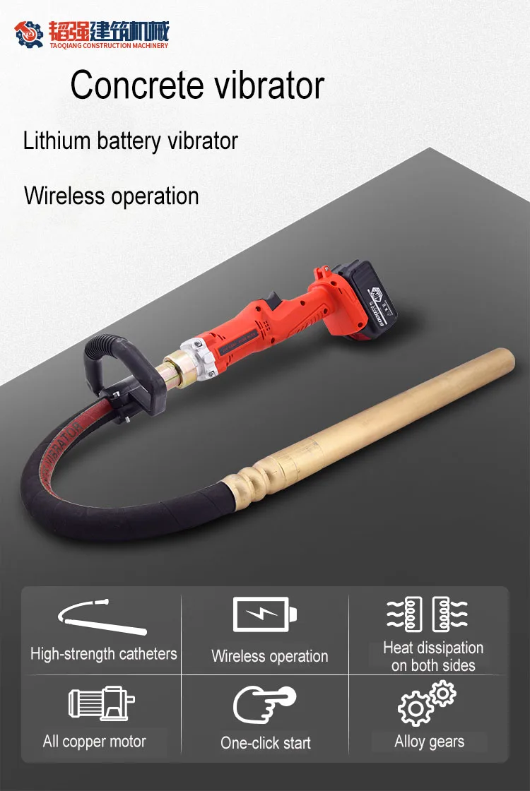 Small One Electric One Charging Cement Vibrator Charging Vibrating Rod