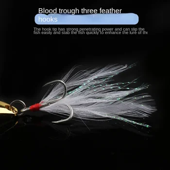 New Red Dot Leech Luya Sequin Zinc Alloy Artificial Hard Bait Without Hooks for Bass Fishing – Hard Lure – view 5