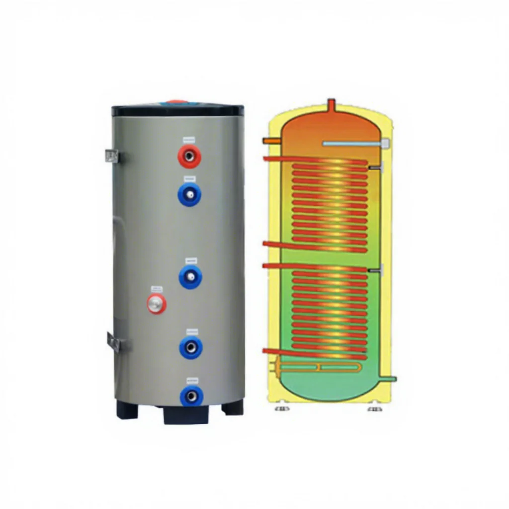 Solární elektrické tepelné čerpadlo vzduch–voda s nerezovou zásobní nádrží o objemu 300 l nebo 400 l pro hotely a domácnosti