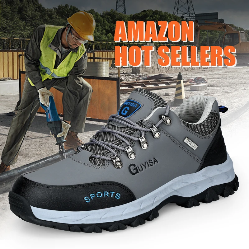Guyisa Nieuwe Stijl Slijtvast Veiligheidsschoenen Stalen Neus
