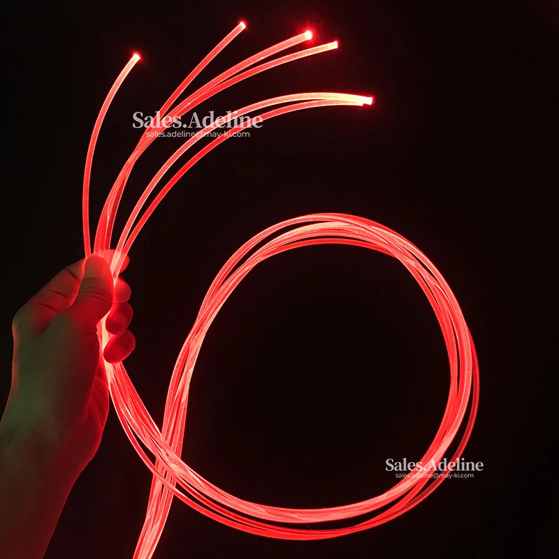 Pmma Side Glow Fiber Optic Cable 2mm 1m For Led Light Guide In Home - Foto 10