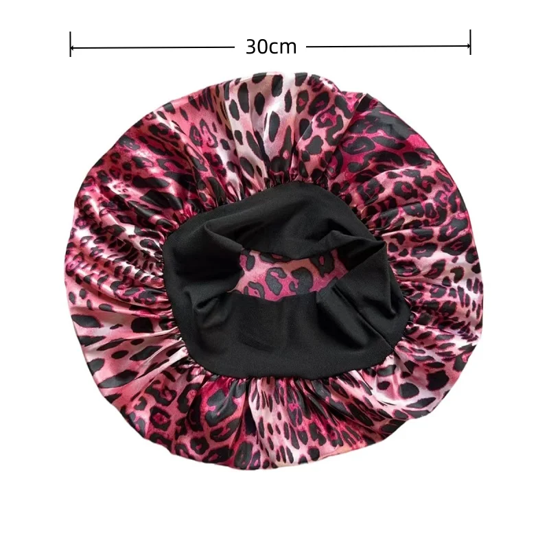 Animal Print Leopard Print Satin Bonnet Multi-purpose Hair  display picture 3