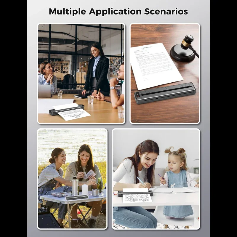 Phomemo T02 Mini Stampante,Stampante Portatile Con 3 Rotoli Di Carta