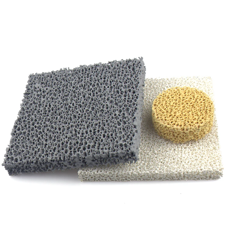 40/50/60/10/20/30 PPI Silicon Carbide Ceramic Foam Filter / Porous Ceramic Filter