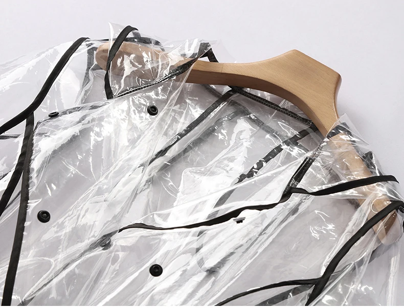 Lotus Outdoors Eva Transparent Raincoat Girls Long Rain Coat Poncho