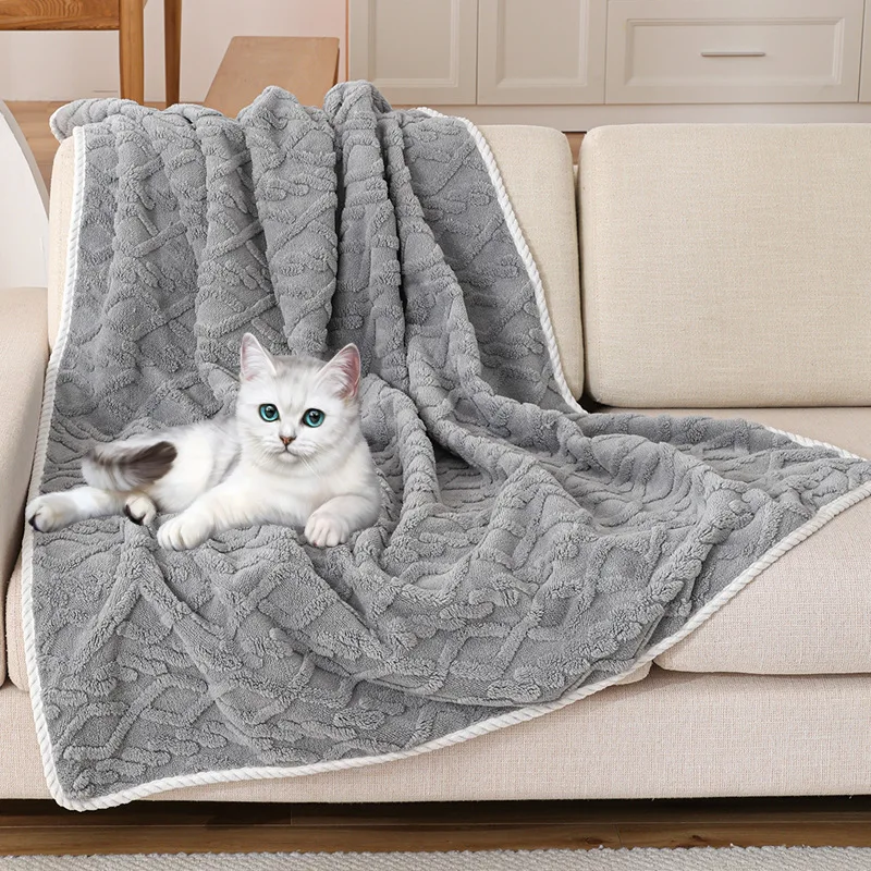 Pet Warm blanket Autumn winter thickened double-sided waterproof  blanket pet mat for dogs cats sleeping