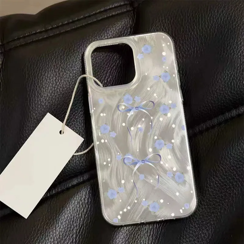 Coque IPhone Personnalisée Floral Bow - Multicolore - Compatible Plusieurs Modèles