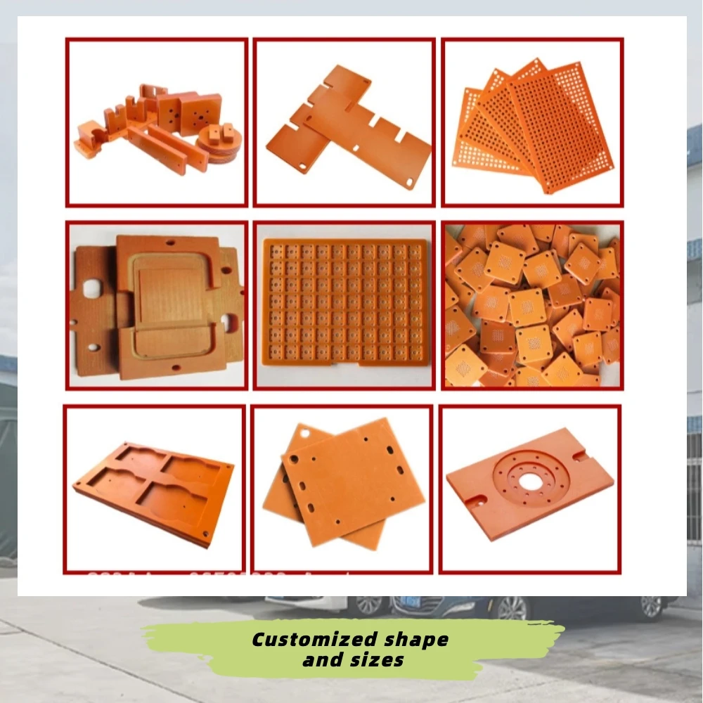High Temperature Fire Flame Resistant Bakelite Fiberglass Placas De Resina Fenolica for High Voltage Application