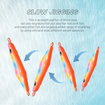 Lead Jig Fish Lure 40g-100g Artificial Hard Bait for Sea & Boat Fishing Long-Cast Glow-in-the-Dark – Metal Jig – view 4