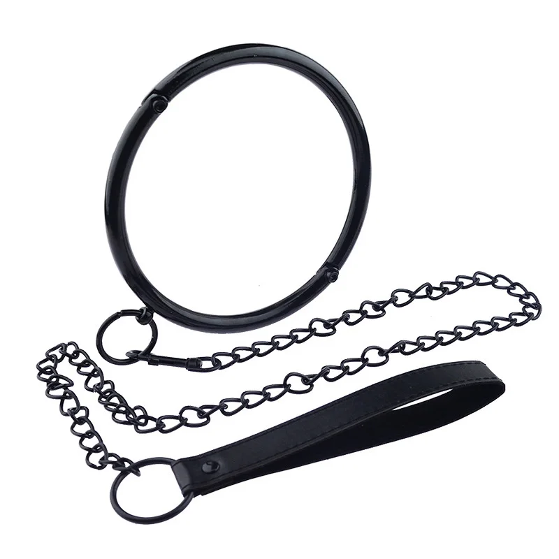 Bdsm Bondage Slave Sex Toy Chinese Erotic Products Metal Steel Choker Slave Collar With Leash